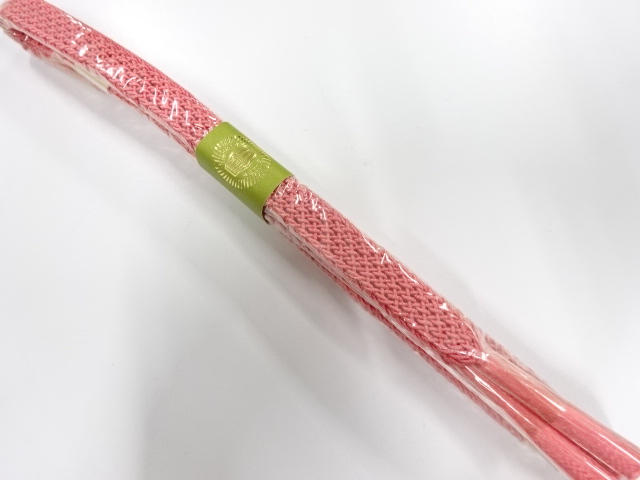 未使用品　正絹　夏手組帯締め